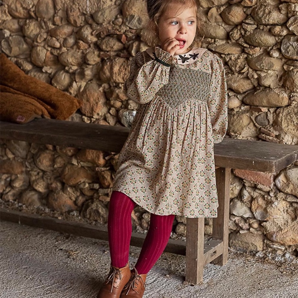 🆕Bachaa smocked dress 8-9Y NWOT